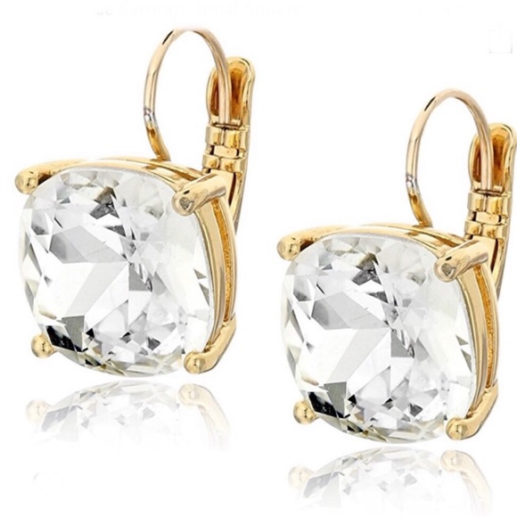 🎀 Kate Spade ♠️ Square Clear Zirconia Drop Earrings - Picture 9 of 10